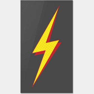 Lightning Bolt - Halftone Design Posters and Art